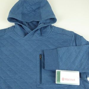 Marmot Quilted Plyes Peak Hoodie Soft Double Knit